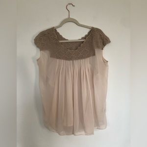 Lauren Conrad‎ Beige Top - Size L